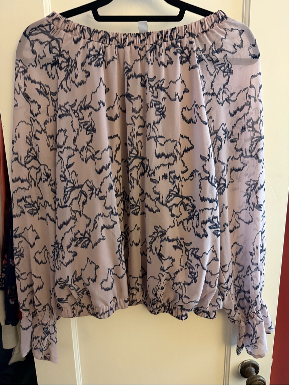 Nine West Mauve Floral-Print A-Line Skirt